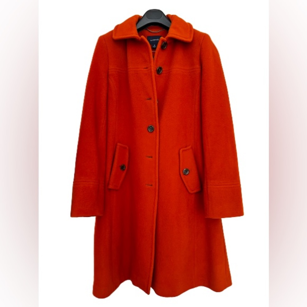 Lands End Wool Blend Coat
